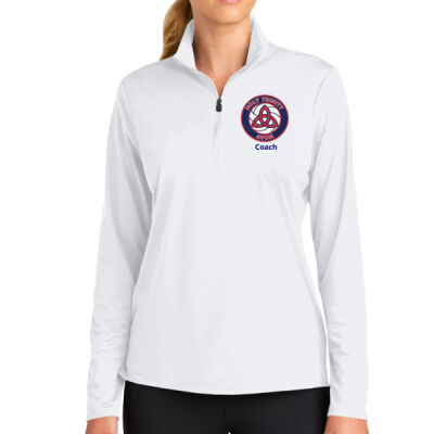 Ladies Volleyball 1/4-Zip - Left Chest (Sport-Tek) Thumbnail