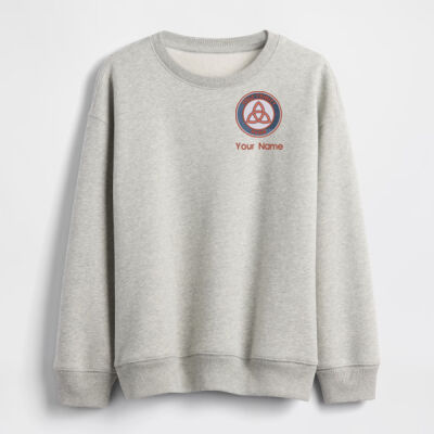 Gap-Made Youth Crewneck with JAK Custom Decoration (HTS Emblem & Custom Name) Thumbnail