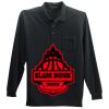 Long Sleeve Silk Touch Polo with Pocket Thumbnail