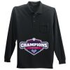 Long Sleeve Silk Touch Polo with Pocket Thumbnail