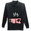 Long Sleeve Silk Touch Polo with Pocket Thumbnail