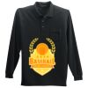 Long Sleeve Silk Touch Polo with Pocket Thumbnail