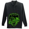 Long Sleeve Silk Touch Polo with Pocket Thumbnail