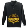 Long Sleeve Silk Touch Polo with Pocket Thumbnail