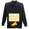 Long Sleeve Silk Touch Polo with Pocket Thumbnail