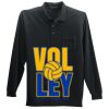 Long Sleeve Silk Touch Polo with Pocket Thumbnail