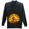 Long Sleeve Silk Touch Polo with Pocket Thumbnail
