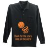 Long Sleeve Silk Touch Polo with Pocket Thumbnail