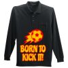 Long Sleeve Silk Touch Polo with Pocket Thumbnail
