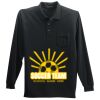 Long Sleeve Silk Touch Polo with Pocket Thumbnail