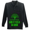 Long Sleeve Silk Touch Polo with Pocket Thumbnail