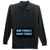 Long Sleeve Silk Touch Polo with Pocket Thumbnail