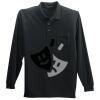 Long Sleeve Silk Touch Polo with Pocket Thumbnail