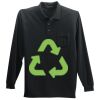 Long Sleeve Silk Touch Polo with Pocket Thumbnail