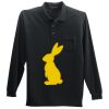 Long Sleeve Silk Touch Polo with Pocket Thumbnail
