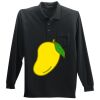 Long Sleeve Silk Touch Polo with Pocket Thumbnail