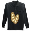 Long Sleeve Silk Touch Polo with Pocket Thumbnail