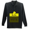 Long Sleeve Silk Touch Polo with Pocket Thumbnail