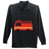 Long Sleeve Silk Touch Polo with Pocket Thumbnail